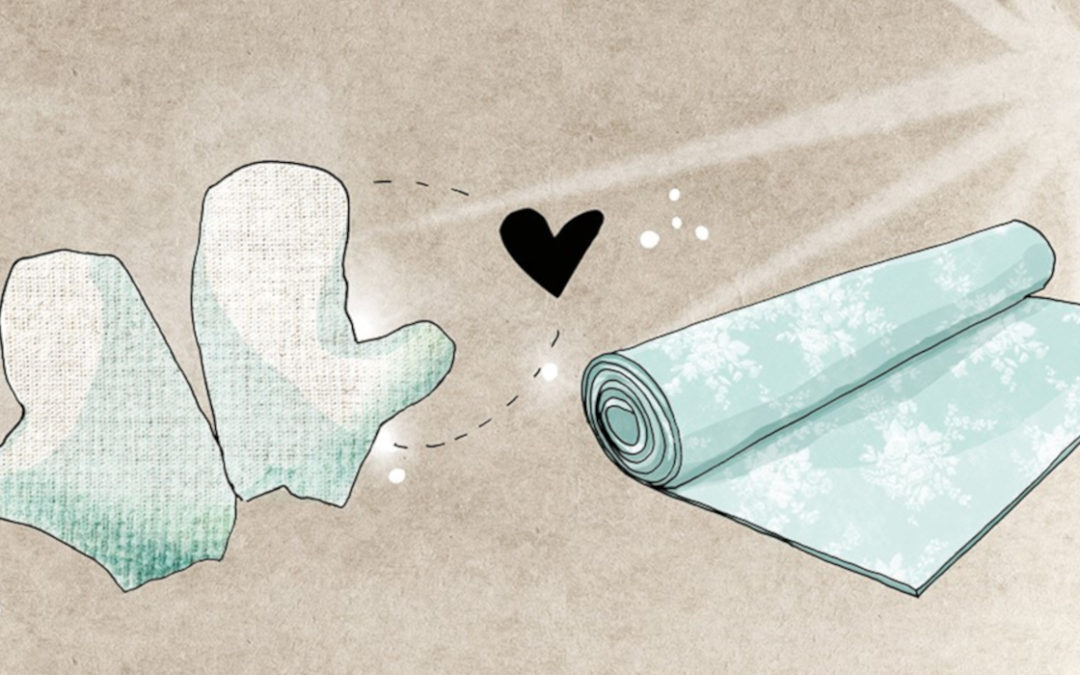 Garshan-Massage mit Seidenhandschuhen